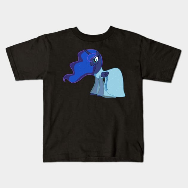 Princess Luna as the Blue Fairy Kids T-Shirt by CloudyGlow